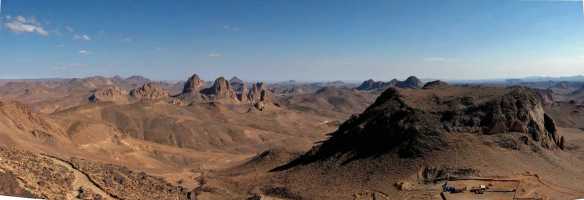 The Assekrem Plateau (2780m altitude) in the Sahara in Algeria