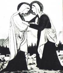 The Visitation sketched by Charles de Foucauld