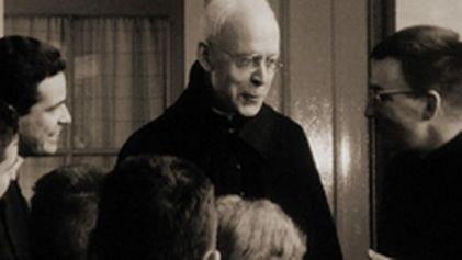 Cardinal Journet with seminarians