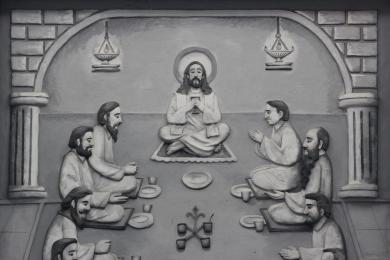 At the Shrine of Mary (Annai Velangkanni) in Medan, Sumatra, Indonesia