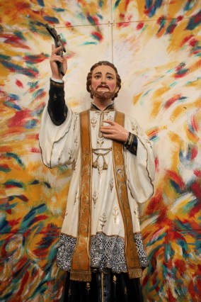 At the Chapel of Francis Xavier in Coloane Village, Macau