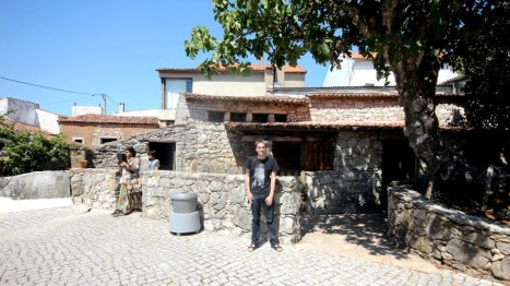 Me at the home of Blessed Francisco's cousin and fellow seer, Lucia