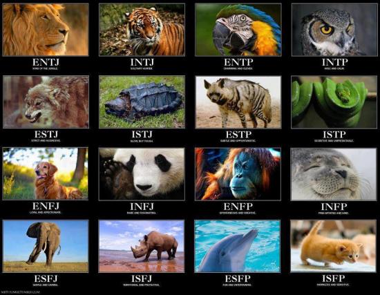 A fun way to describe Myers–Briggs types: click to enlarge