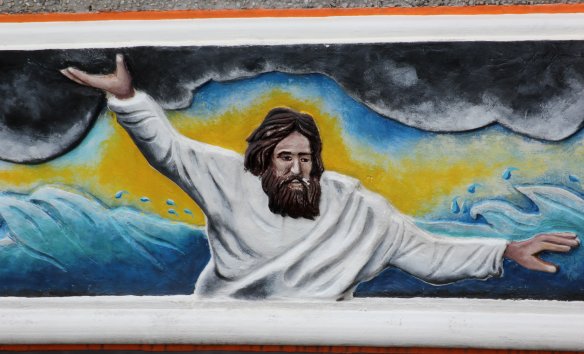 Detail of the days of Creation: At the Shrine of Mary Velangkanni in Medan, Sumatra, Indonesia