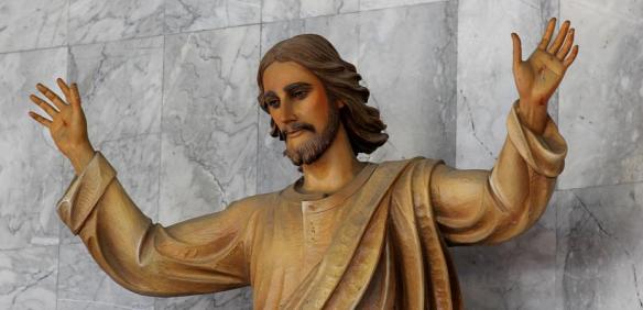 At the shrine of Blessed Nicolas in Samphran, Thailand