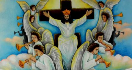 At the shrine of Mary Annai Velangkanni in Medan, Indonesia