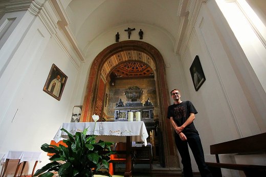 At the chapel with the remains of John of the Cross (Segovia)